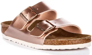 Birkenstock Arizona Kids Bs In Copper For Juniors | Regular Fit