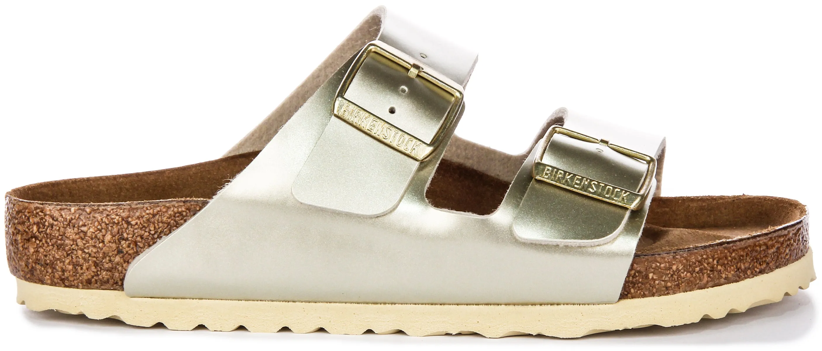 Birkenstock Arizona Kids BS In Gold Meta For Juniors