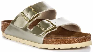 Birkenstock Arizona Kids BS In Gold Meta For Juniors