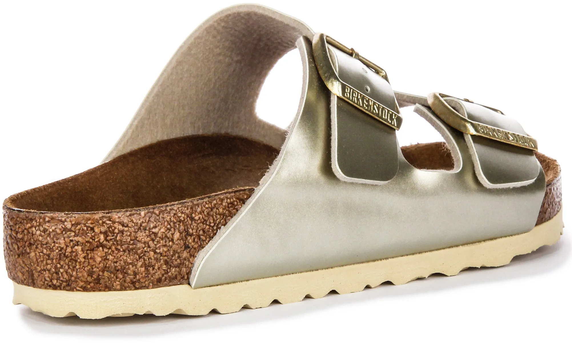 Birkenstock Arizona Kids BS In Gold Meta For Juniors