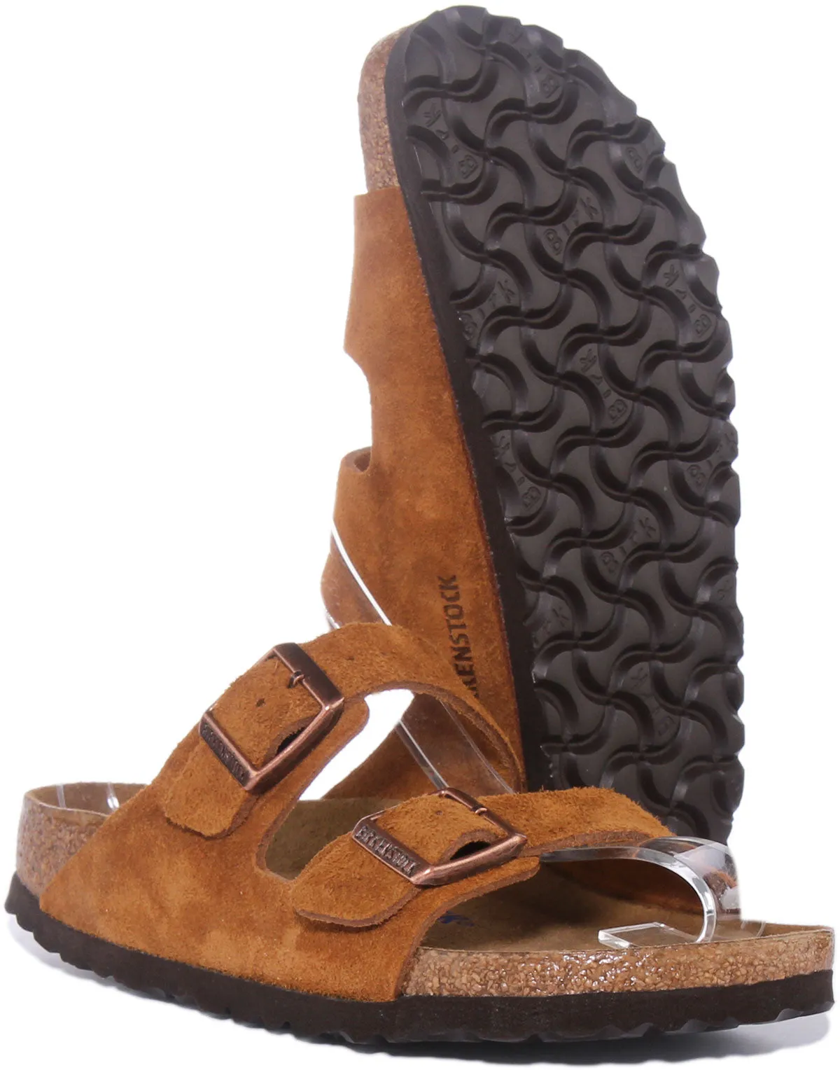 Birkenstock Arizona Sbf In Tan For Unisex
