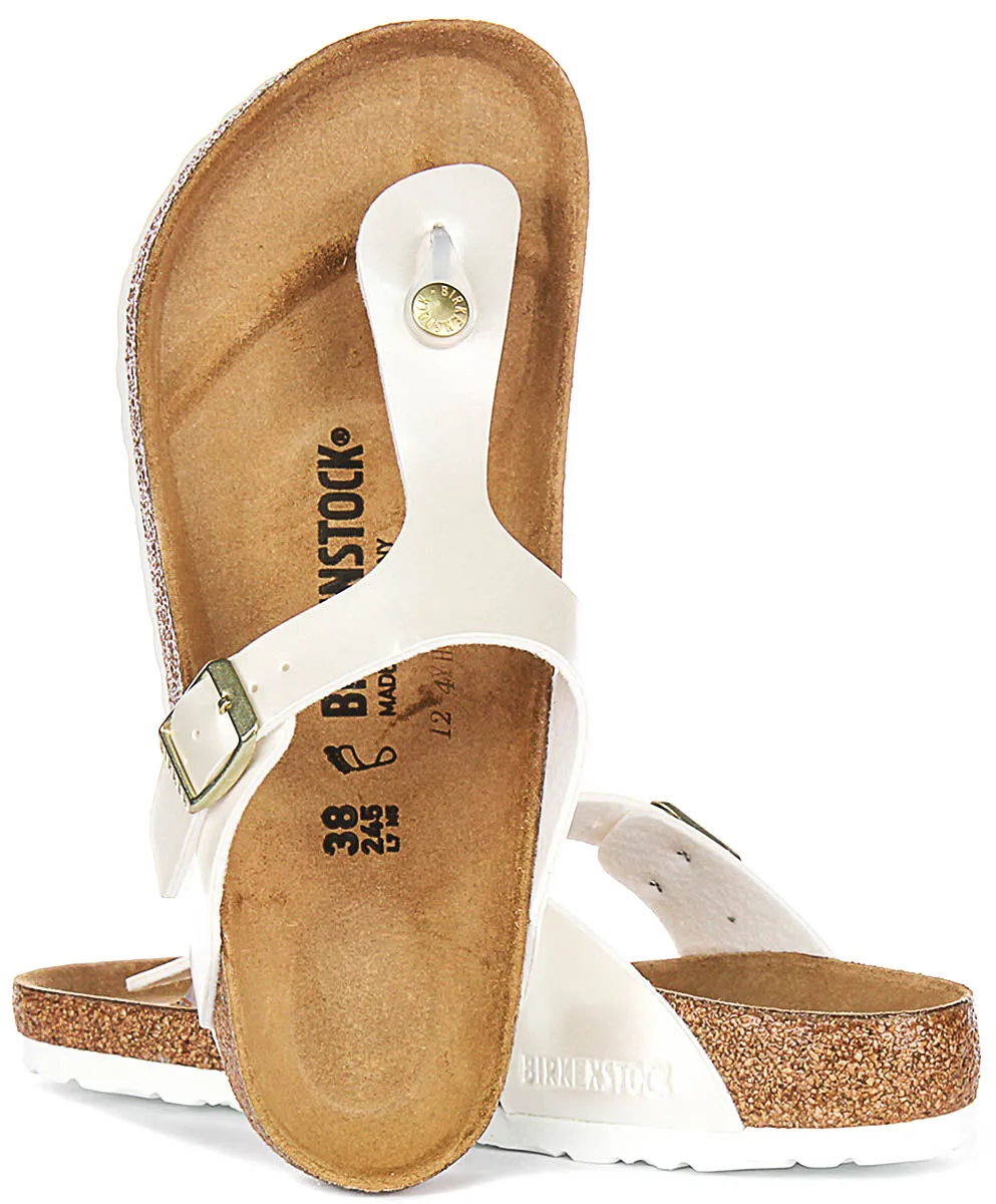 Birkenstock Gizeh BS In Pearl White for Kid