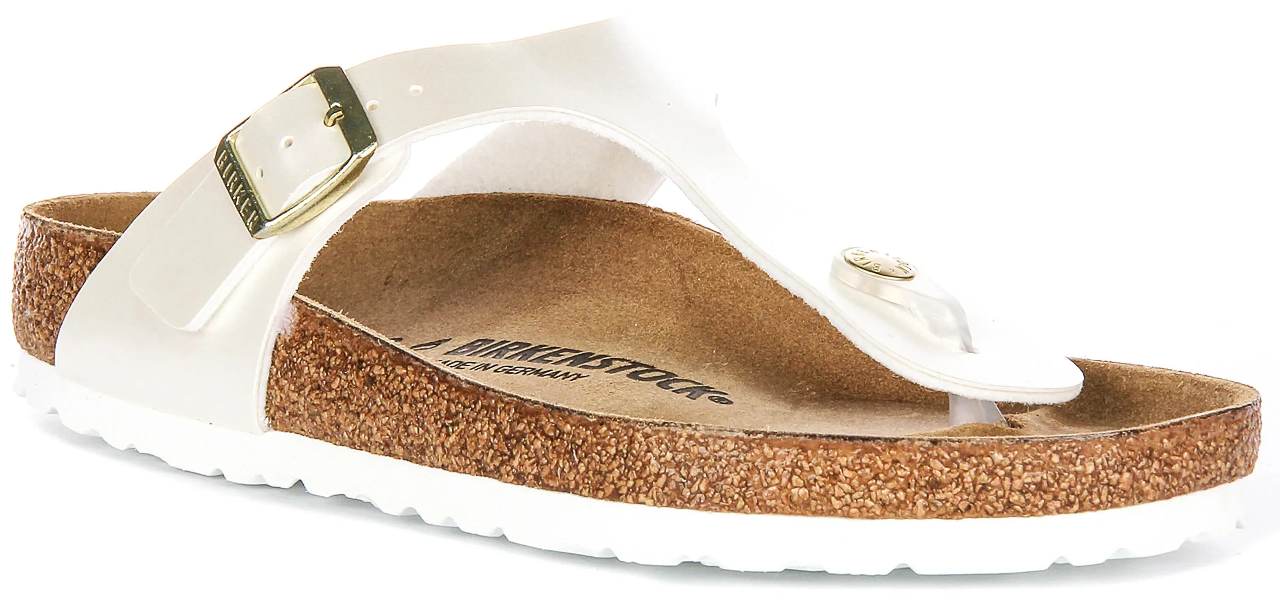 Birkenstock Gizeh BS In Pearl White for Kid