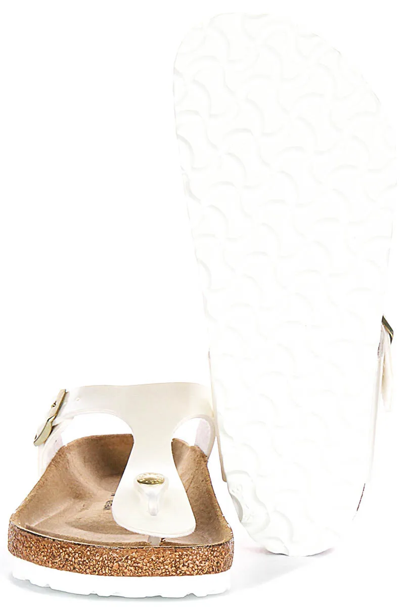 Birkenstock Gizeh BS In Pearl White for Kid