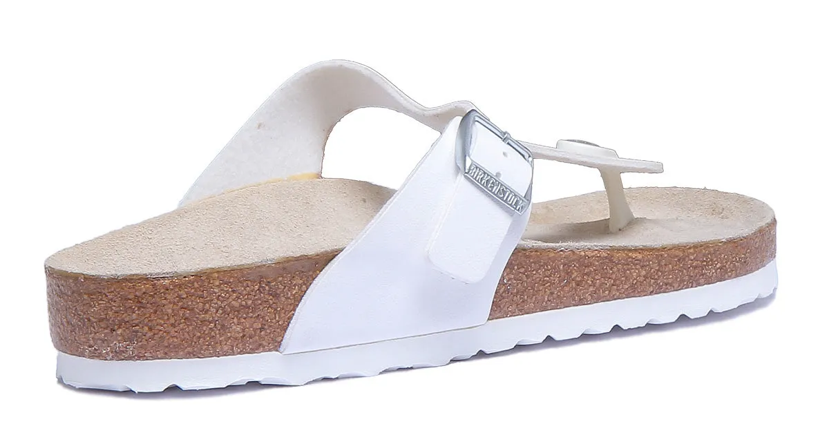 Birkenstock Gizeh Unisex In White | Regular Fit