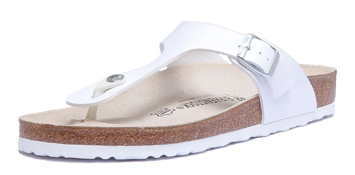 Birkenstock Gizeh Unisex In White | Regular Fit