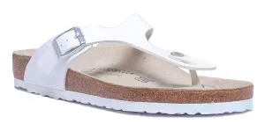 Birkenstock Gizeh Unisex In White | Regular Fit