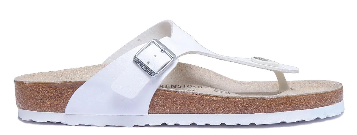 Birkenstock Gizeh Unisex In White | Regular Fit
