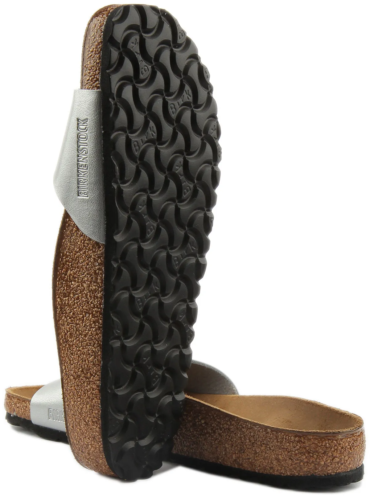 Birkenstock Madrid Sandals In Silver | Regular Fit