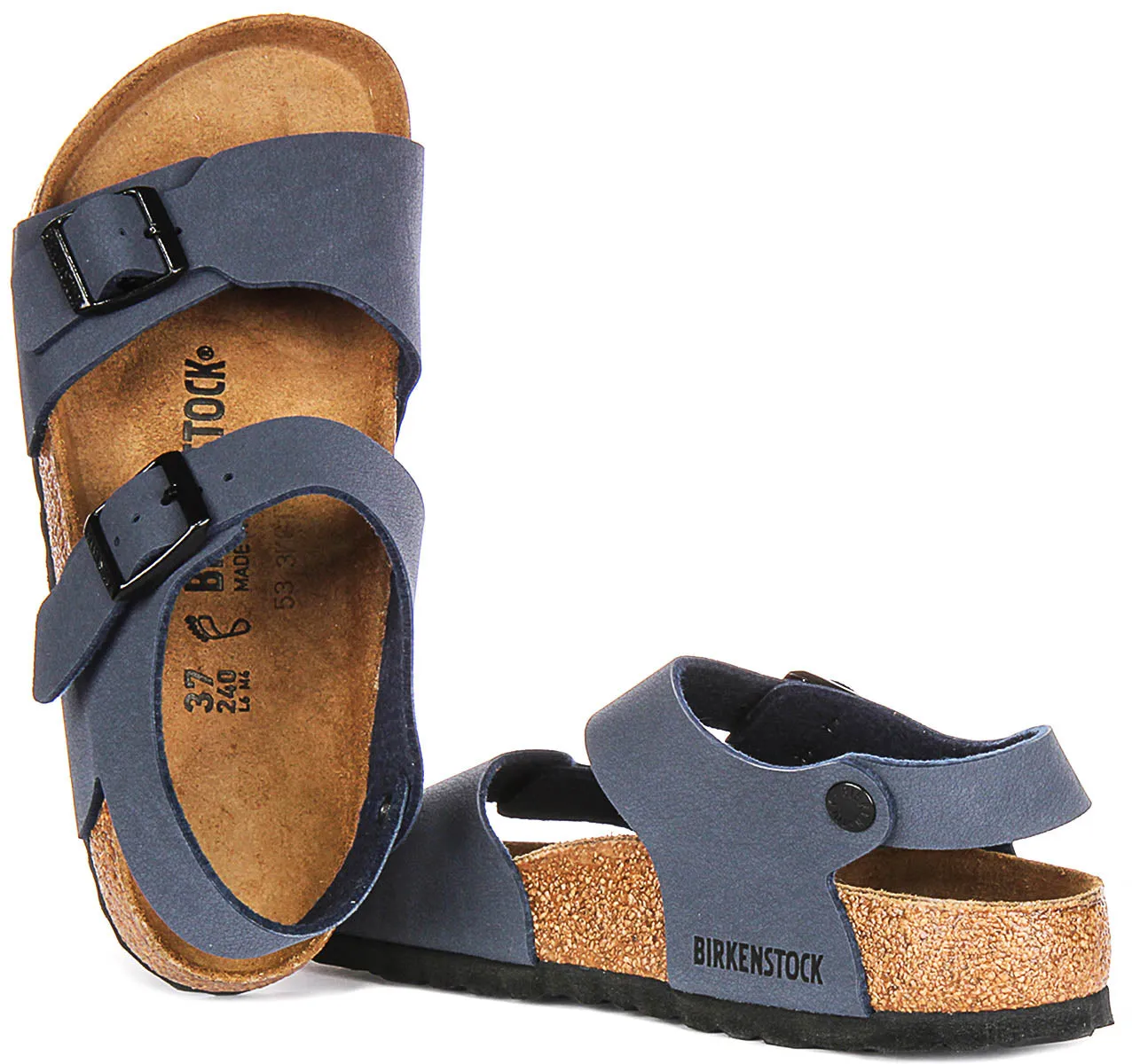 Birkenstock New York In Navy for Juniors | Regular Fit