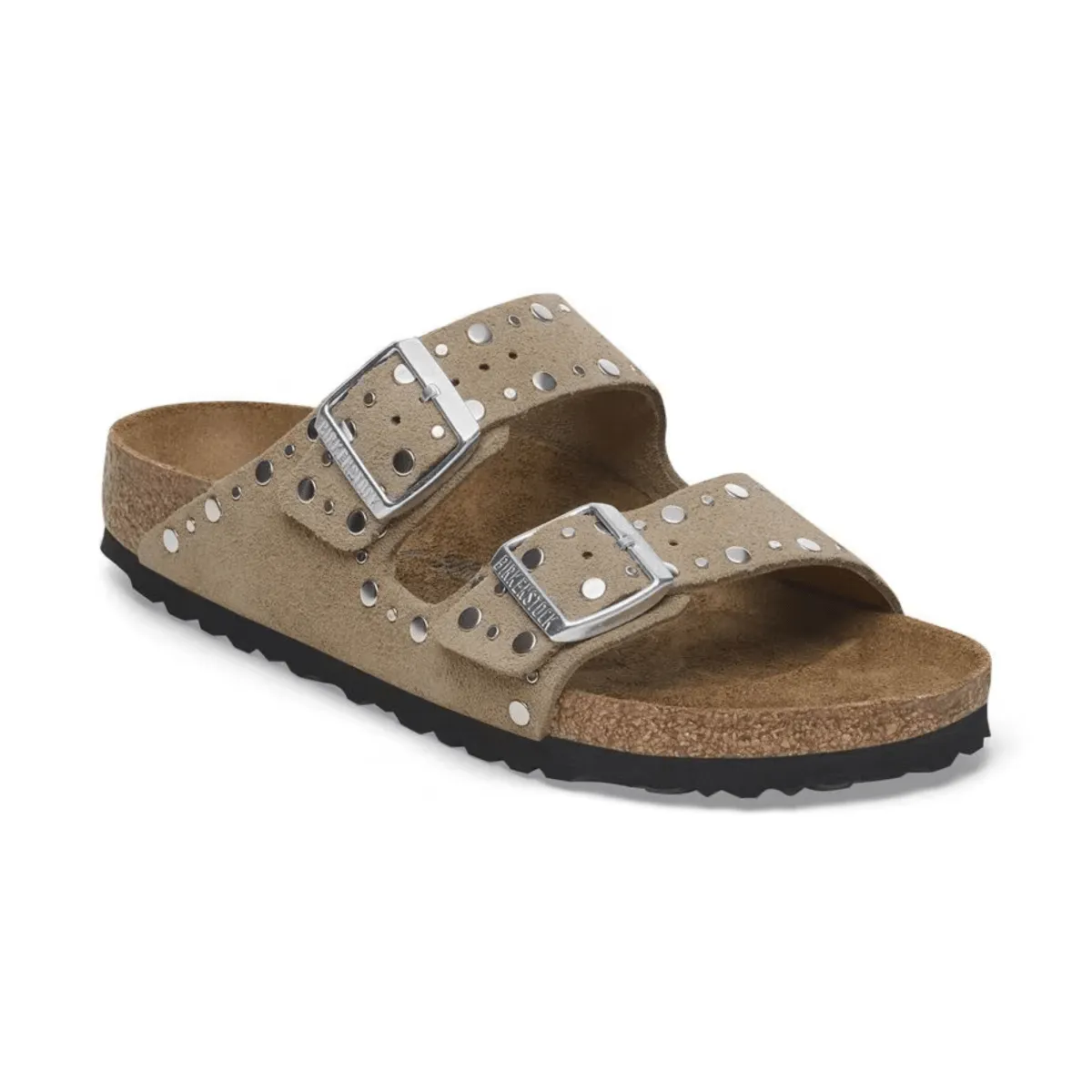 Birkenstock Women's Arizona Rivets Taupe Suede