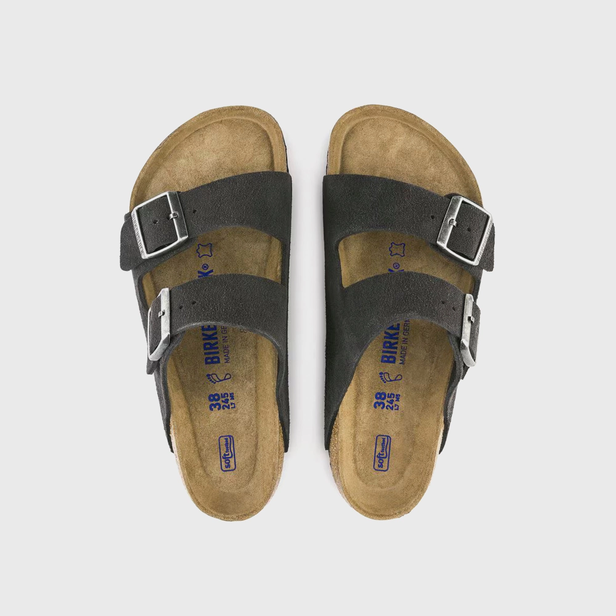 Birkenstock Arizona Soft Footbed Suede - Velvet Gray