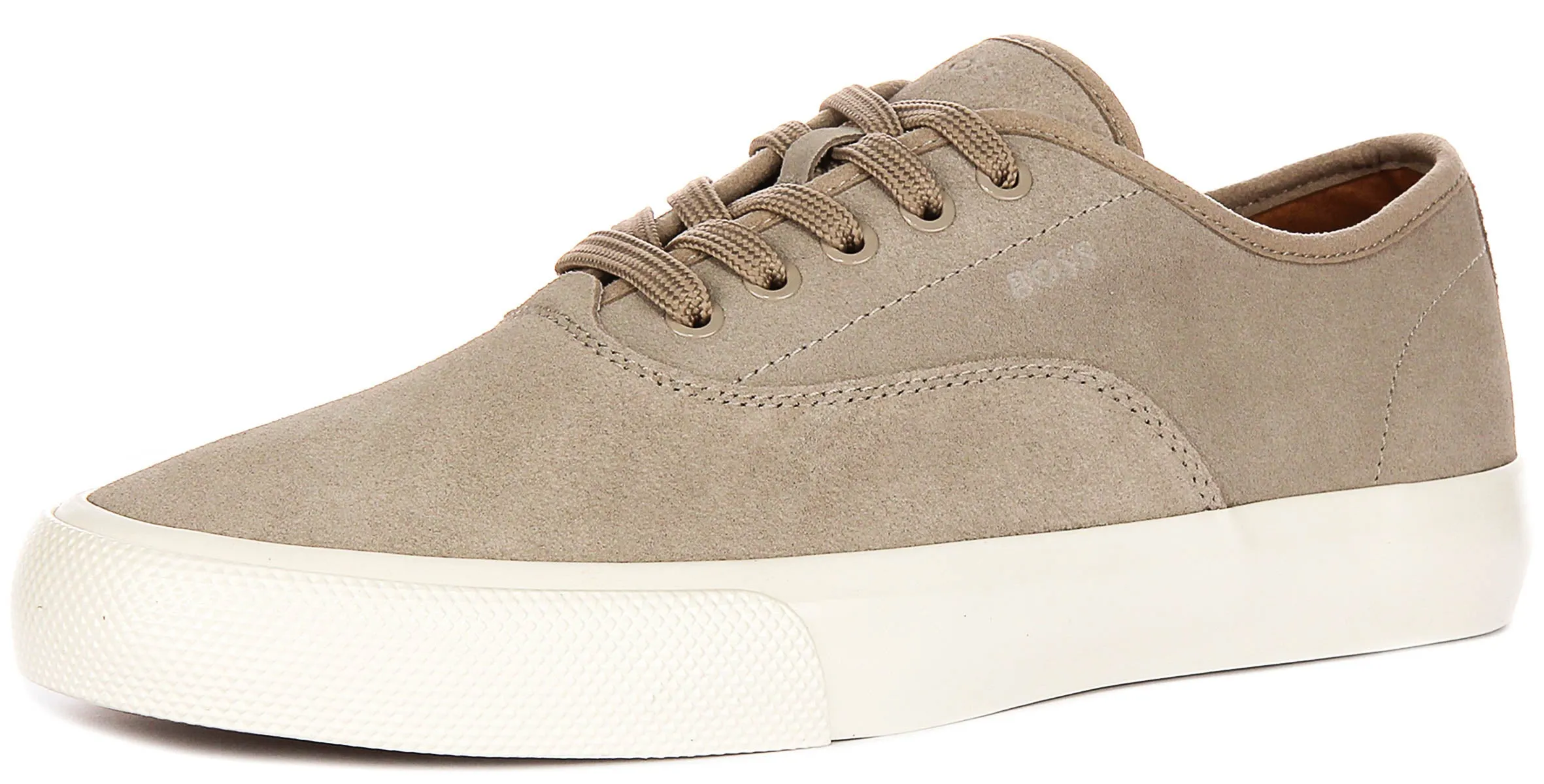 Boss Aiden Tennis Suede In Beige For Men
