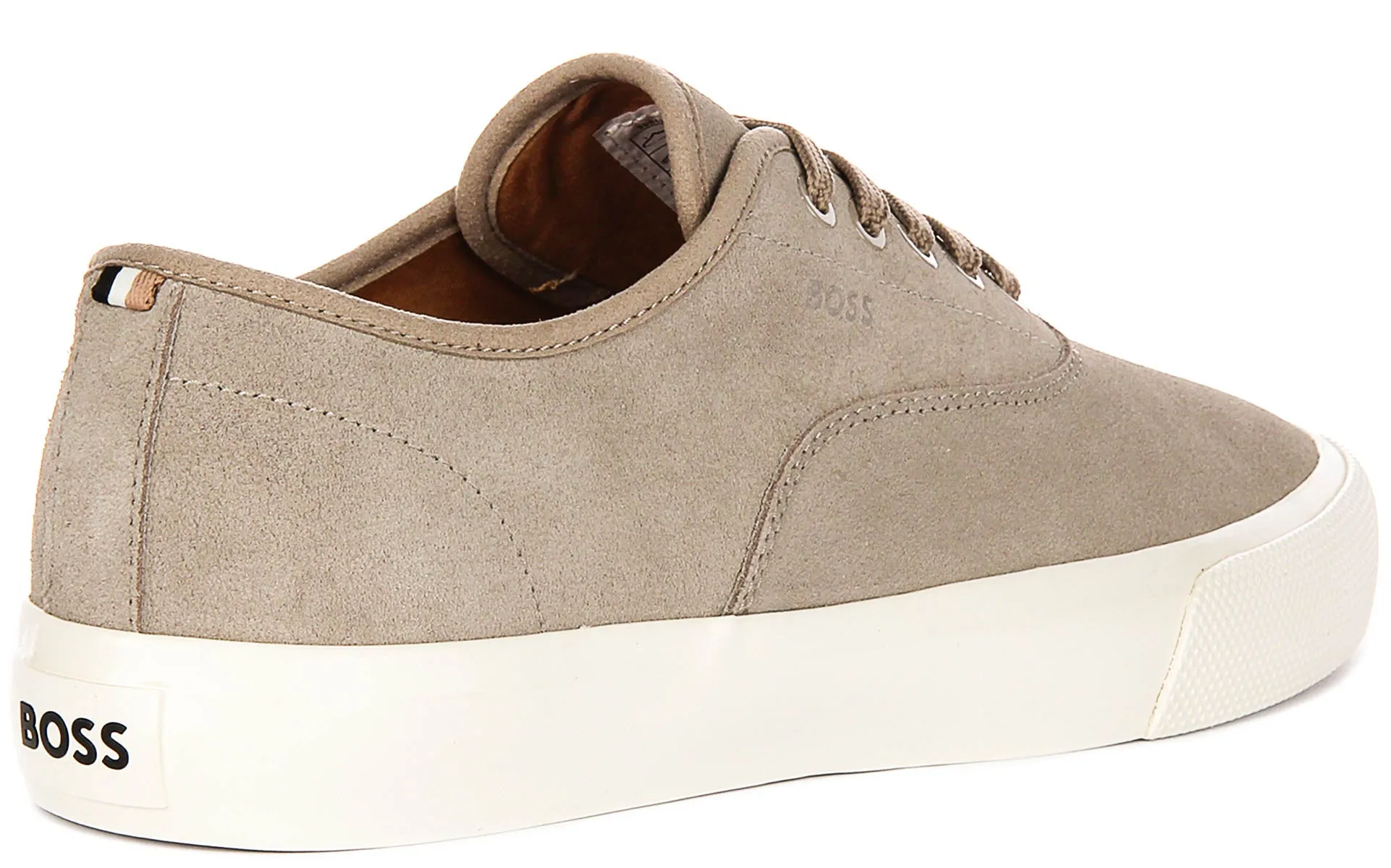 Boss Aiden Tennis Suede In Beige For Men