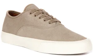Boss Aiden Tennis Suede In Beige For Men