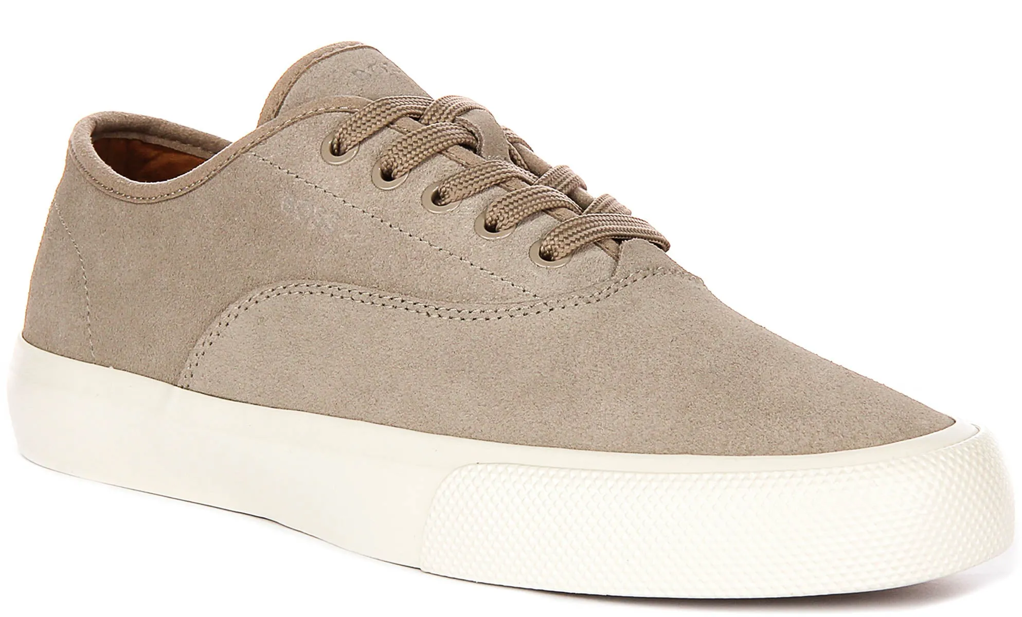 Boss Aiden Tennis Suede In Beige For Men