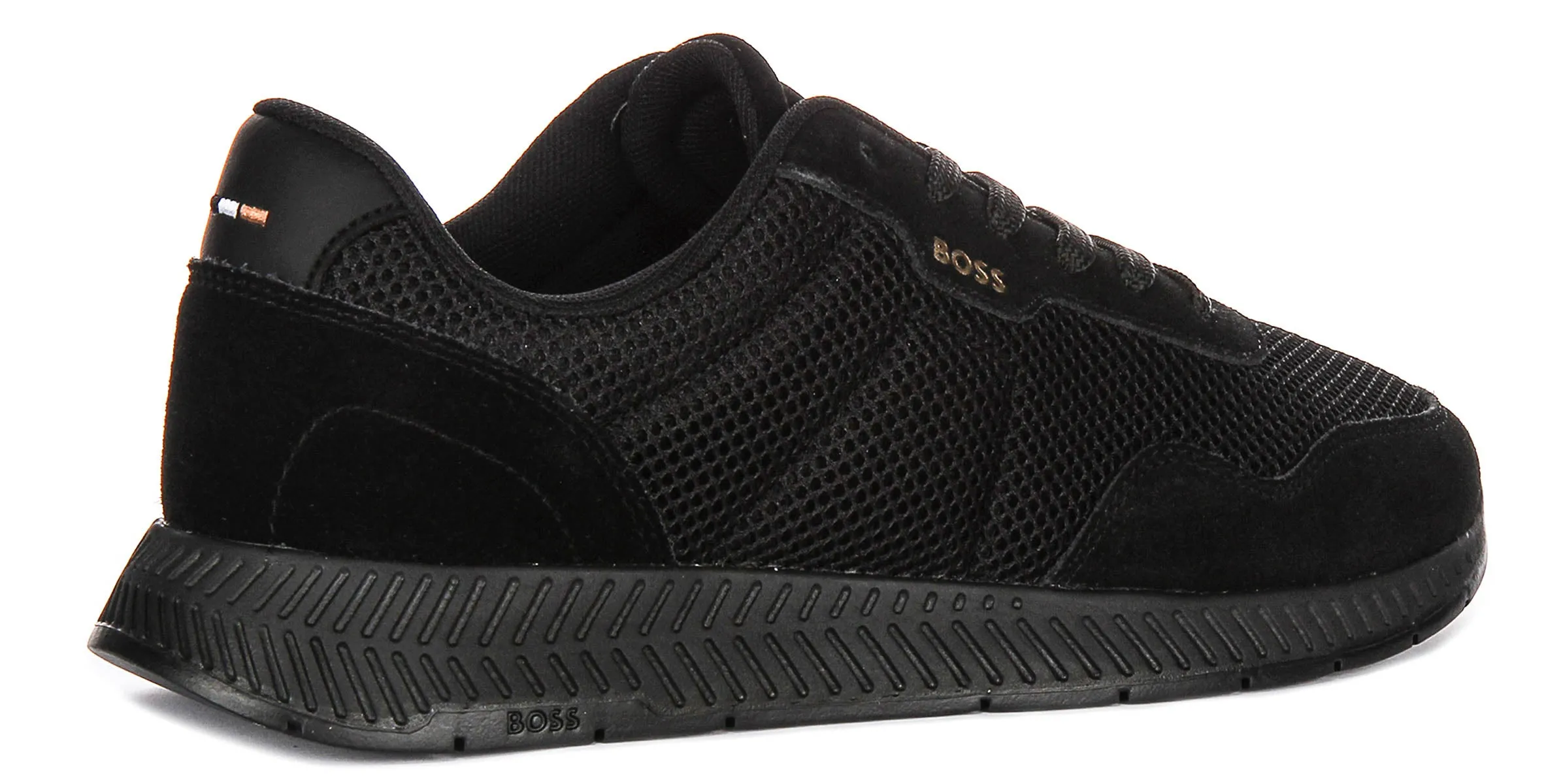 Boss Titanium Runner In Black Gold