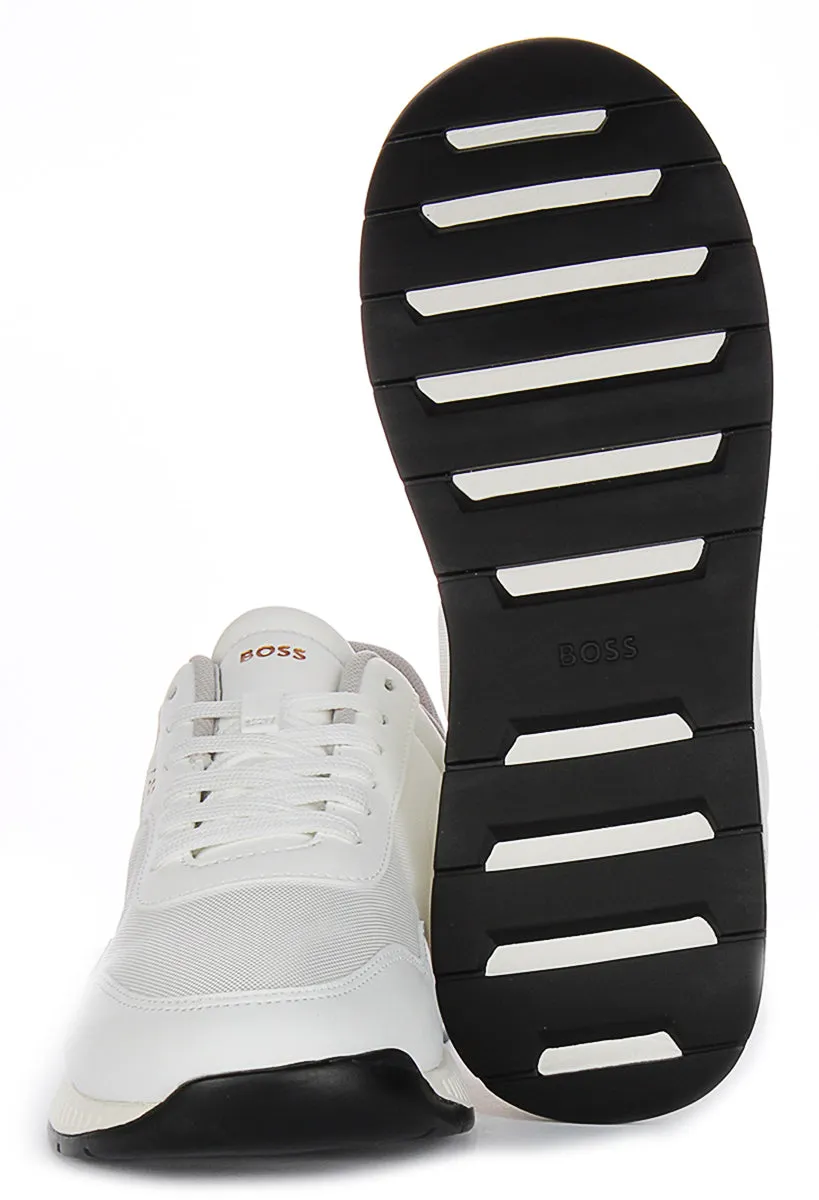 Boss Titanium Runner In White For Men