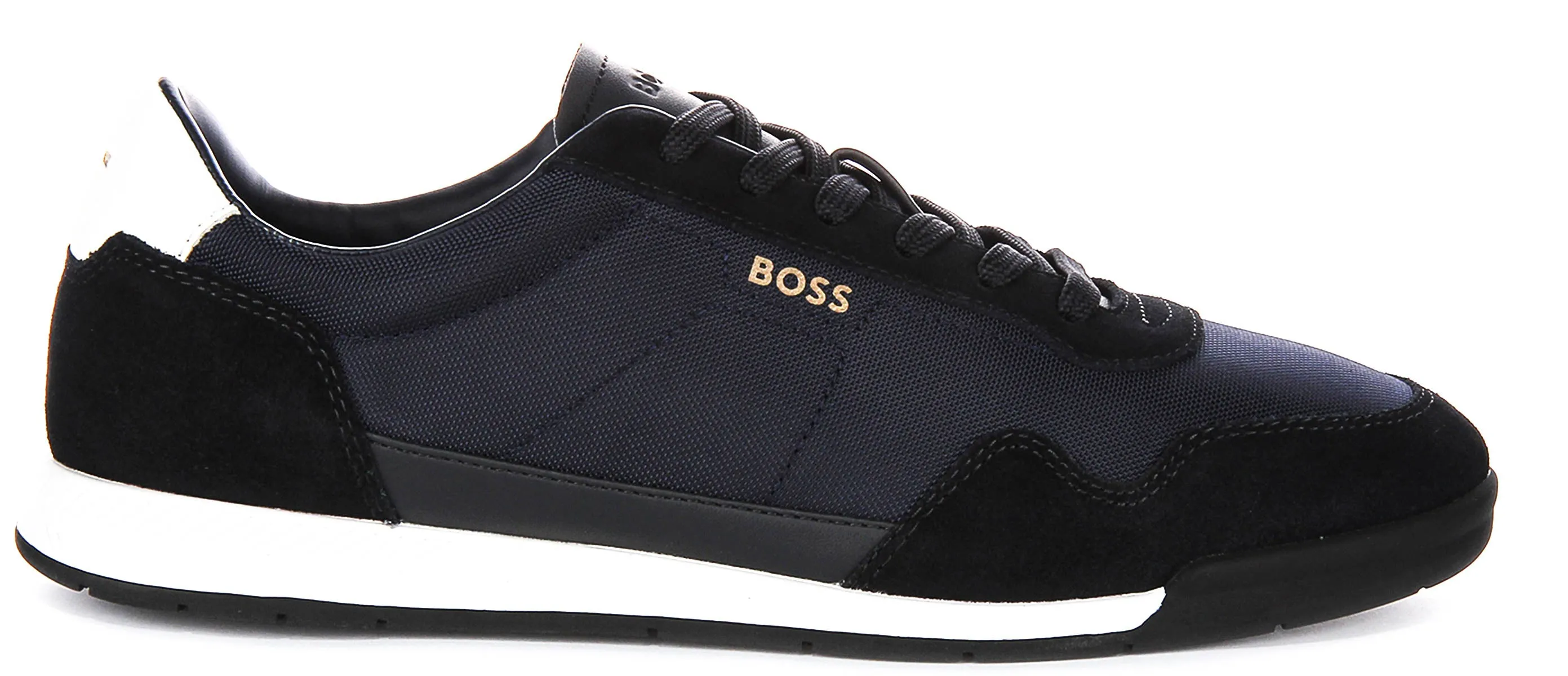 Boss Titanium Suede In Dark Blue For Men