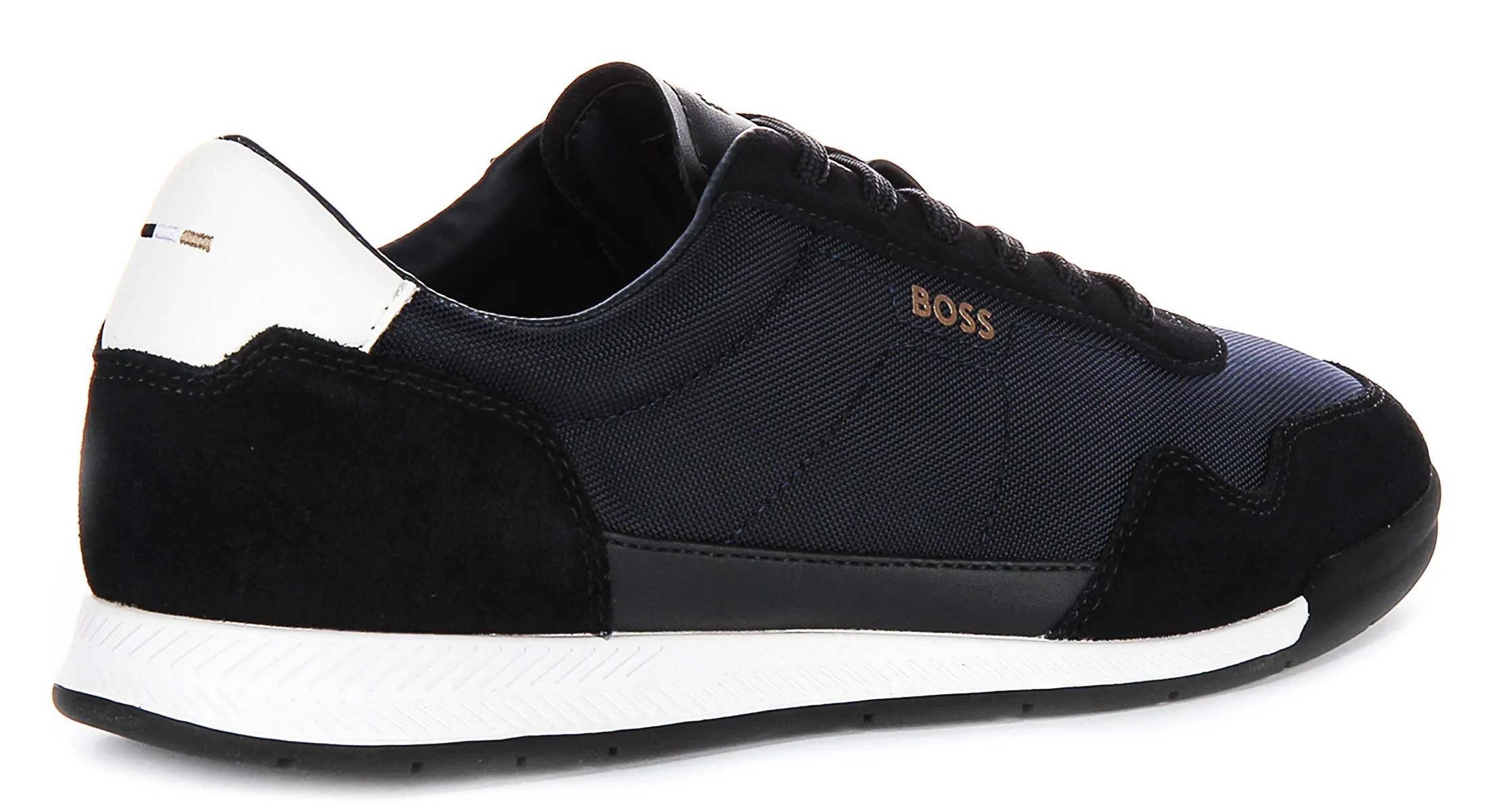 Boss Titanium Suede In Dark Blue For Men