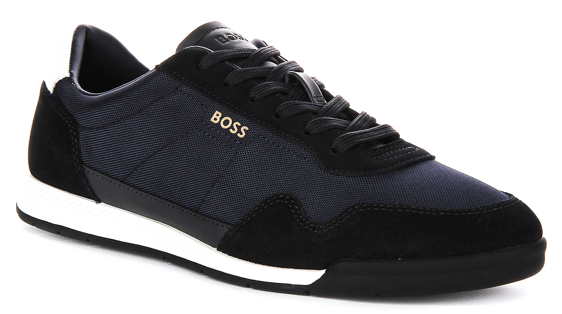Boss Titanium Suede In Dark Blue For Men