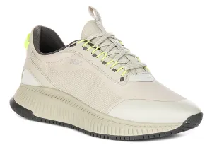 Boss Ttnm Evo Runner In Beige For Men
