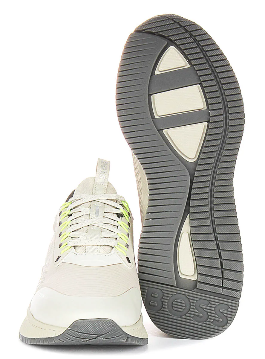 Boss Ttnm Evo Runner In Beige For Men