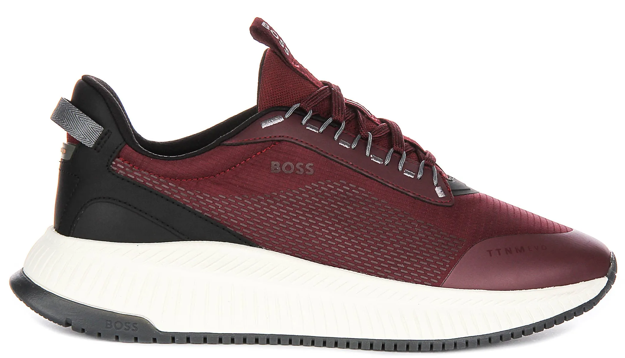 Boss Ttnm Evo Runner In Burgundy For Men