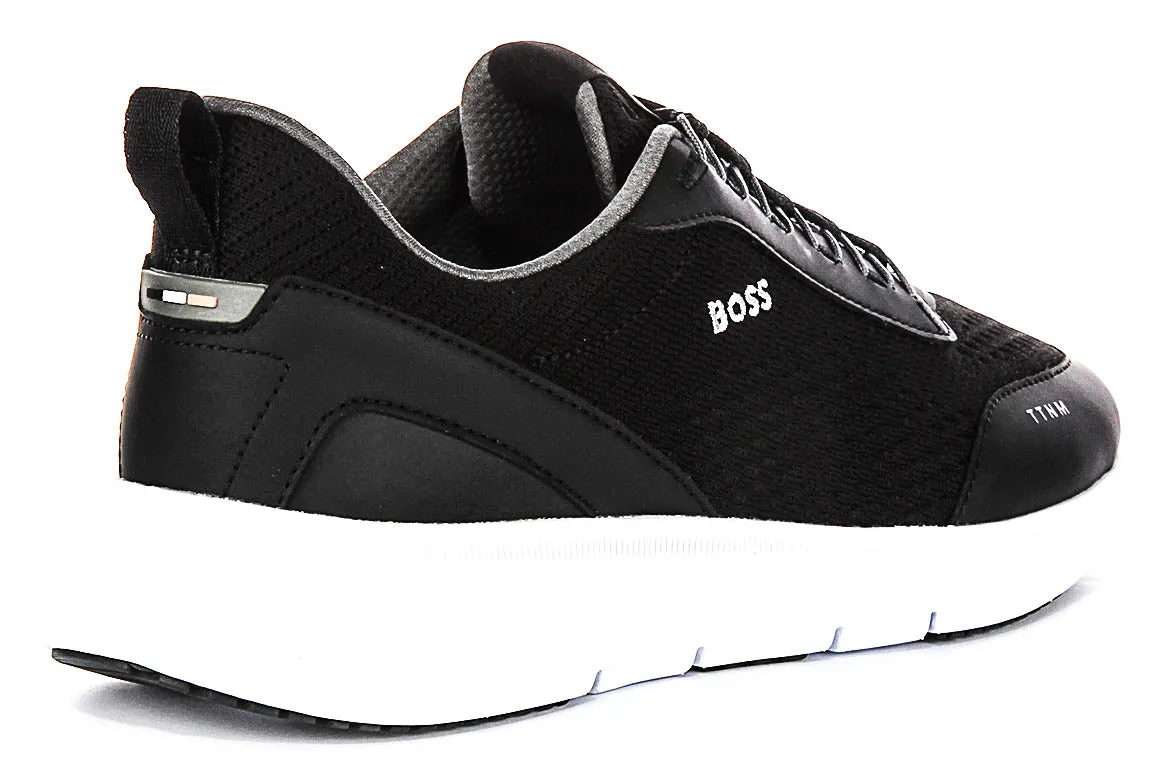 Boss Ttnm Light Runn In Black White For Men