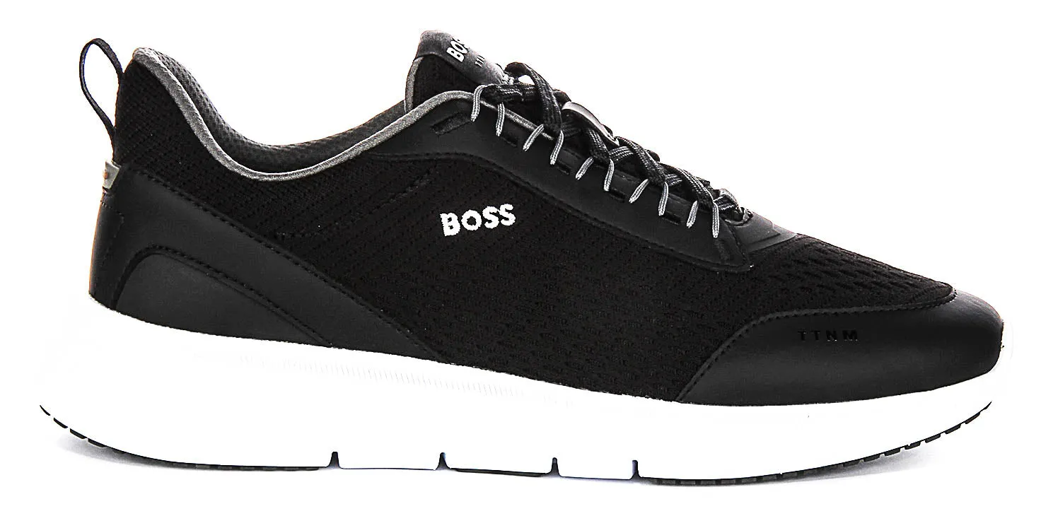 Boss Ttnm Light Runn In Black White For Men