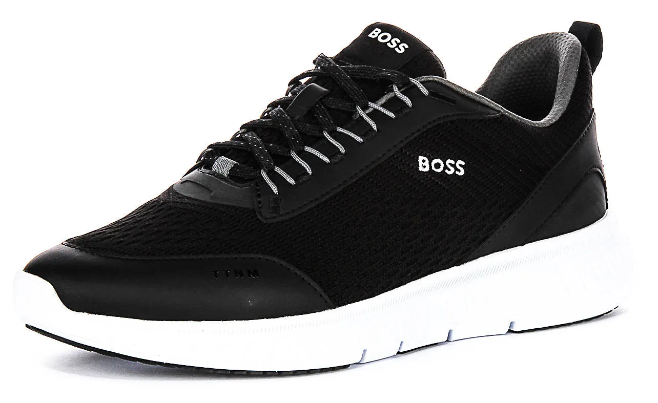 Boss Ttnm Light Runn In Black White For Men