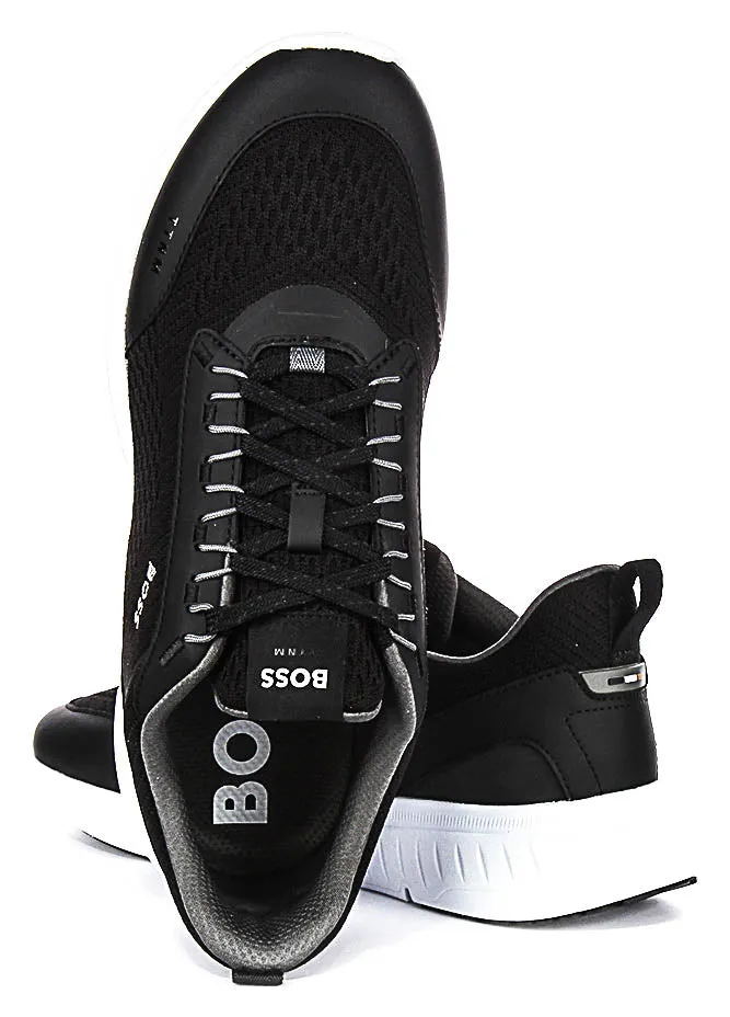 Boss Ttnm Light Runn In Black White For Men