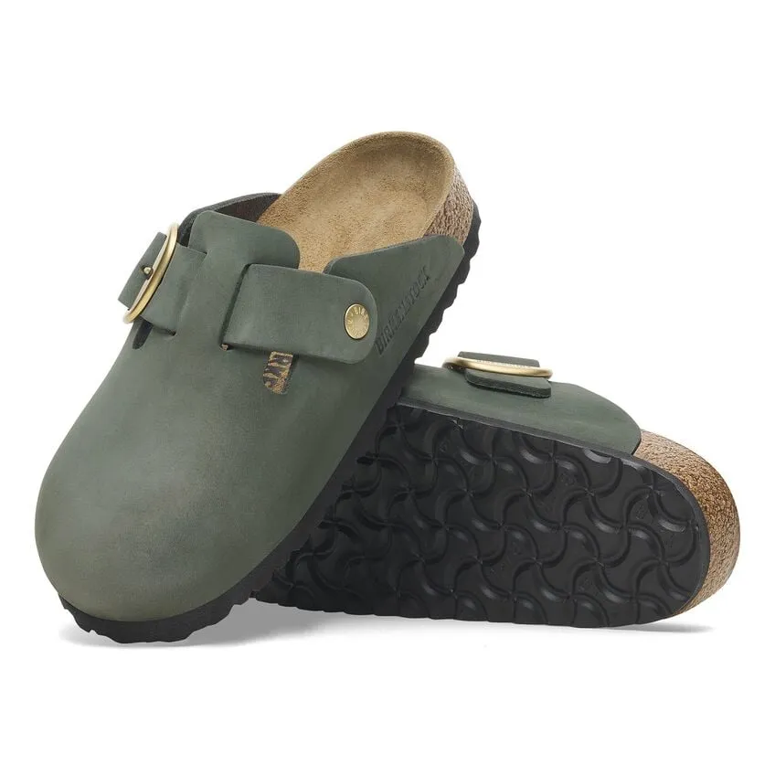 Boston Big Buckle - Thyme Nubuck||Boston  grosse bougle - Nubuck thym