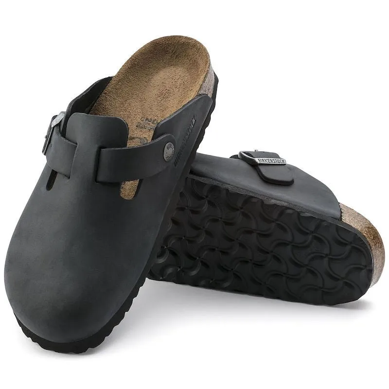 Boston - Black Oiled Leather||Boston - Cuir huil noir