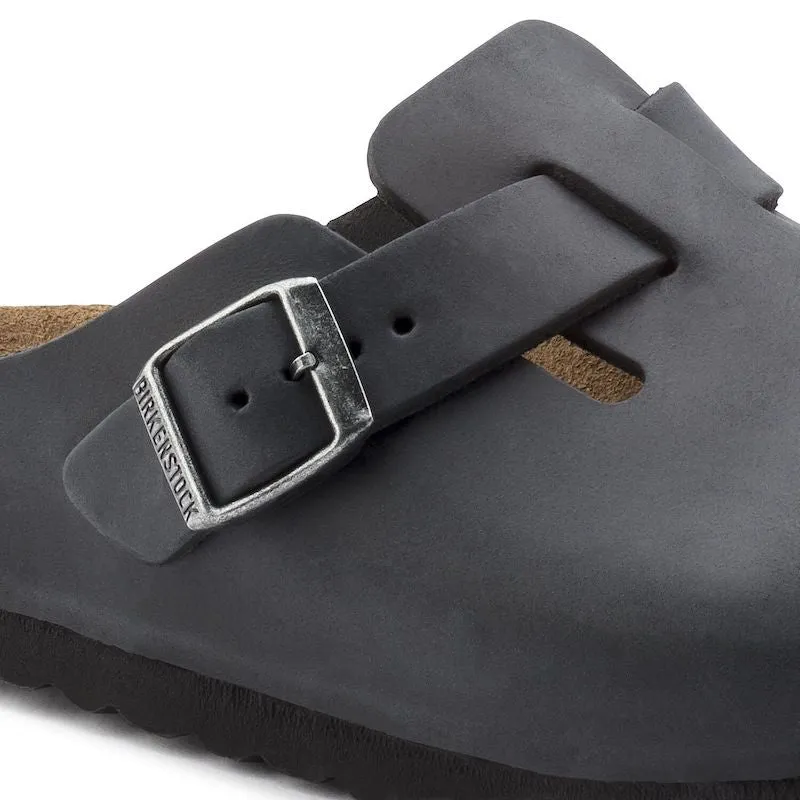 Boston - Black Oiled Leather||Boston - Cuir huil noir