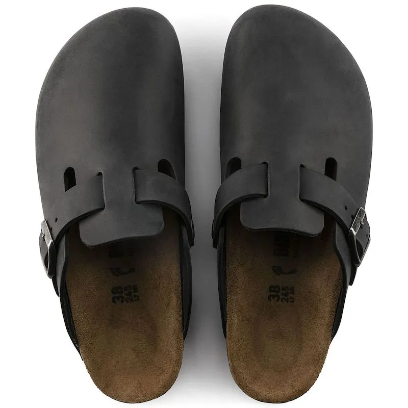 Boston - Black Oiled Leather||Boston - Cuir huil noir