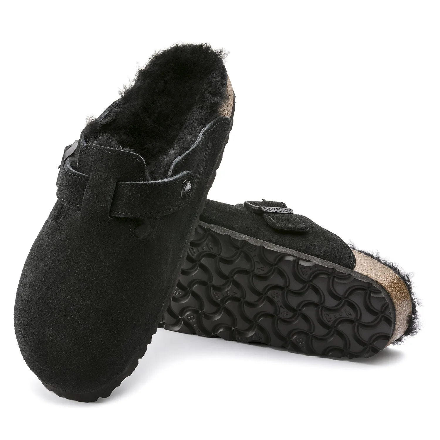 Boston - Black Shearling Suede||Boston - Sude Fourrure Noir on