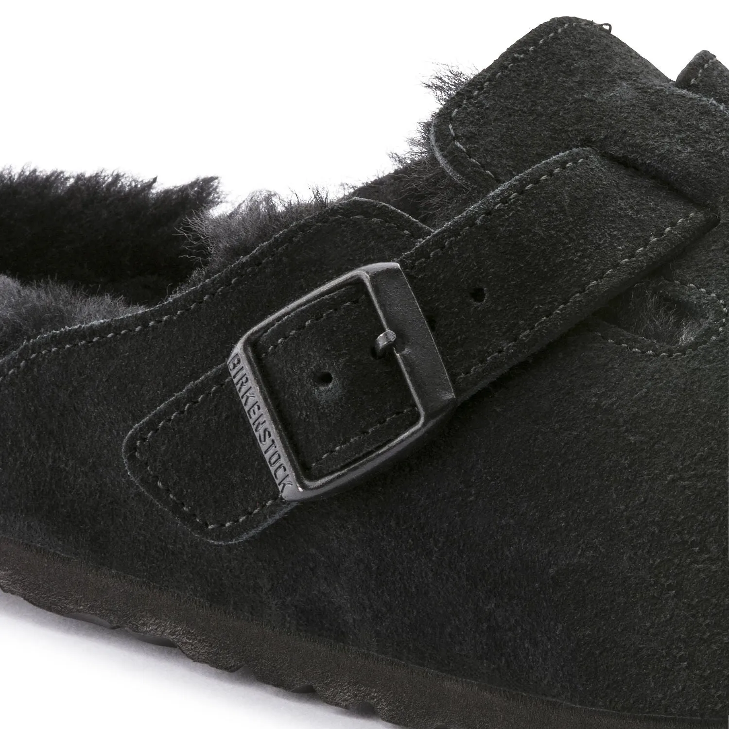 Boston - Black Shearling Suede||Boston - Sude Fourrure Noir on