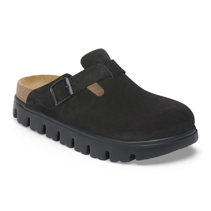 Boston Chunky - Black Suede||Boston grosse semelle - Sude noir