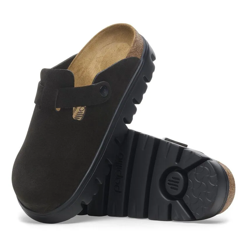 Boston Chunky - Black Suede||Boston grosse semelle - Sude noir