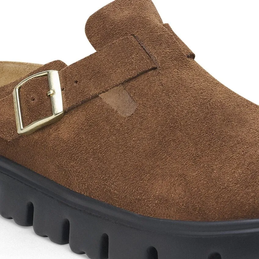 Boston Chunky - Dark Tea Suede||Boston grosse semelle - Sude th fonc