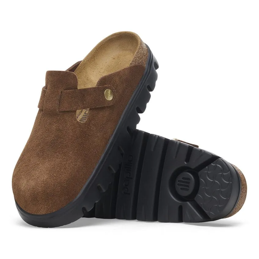 Boston Chunky - Dark Tea Suede||Boston grosse semelle - Sude th fonc