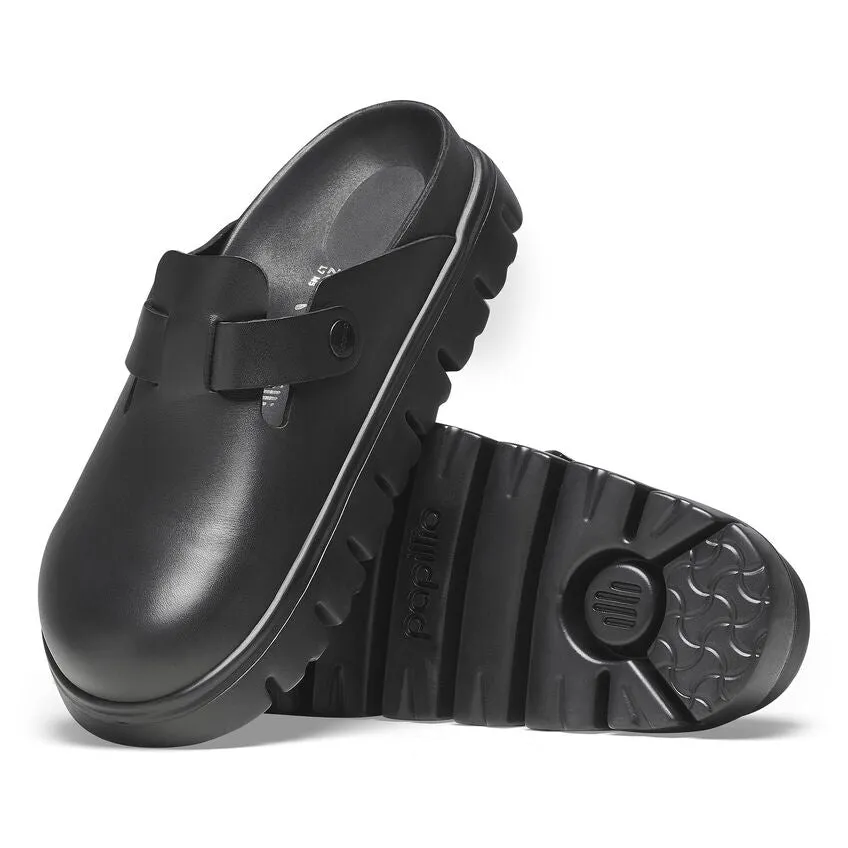 Boston Chunky Exquisite - Black Leather||Boston grosse semelle raffine - Cuir noir
