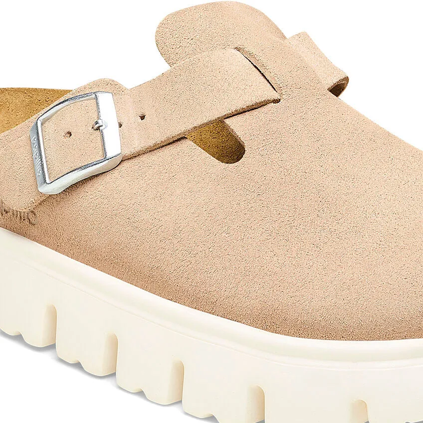 Boston Chunky - Warm Sand Suede||Boston grosse semelle - Sude sable