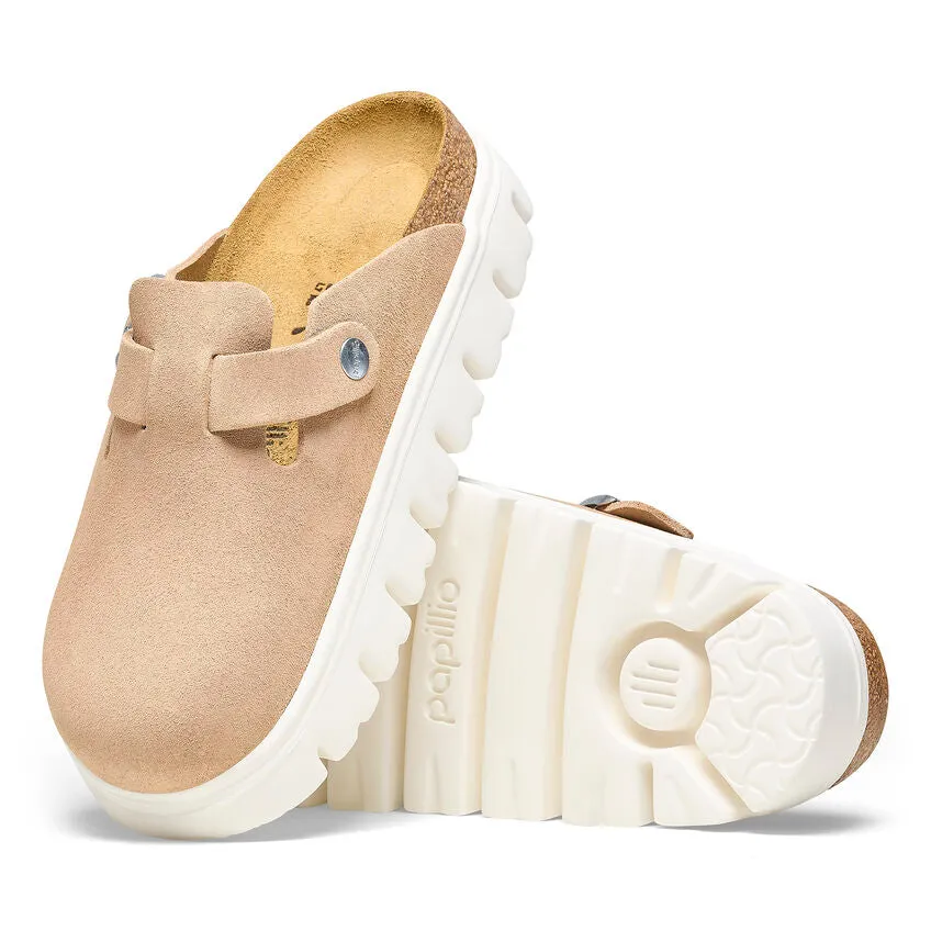 Boston Chunky - Warm Sand Suede||Boston grosse semelle - Sude sable