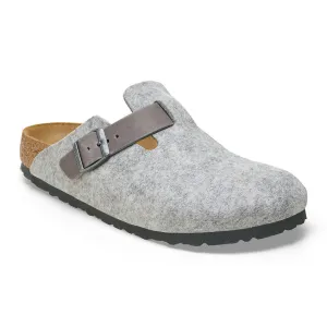 Boston - Light gray felt leather||Boston - Feutre et cuir gris ple