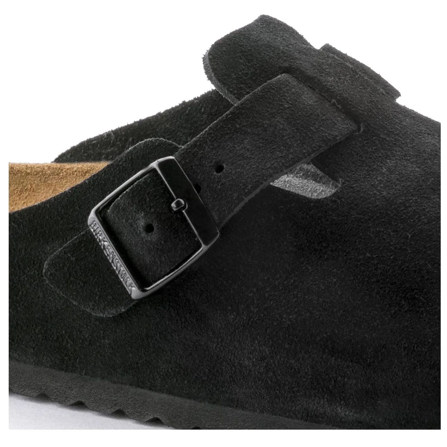Boston Soft - Black Suede||Boston assise plantaire souple - Sude noir