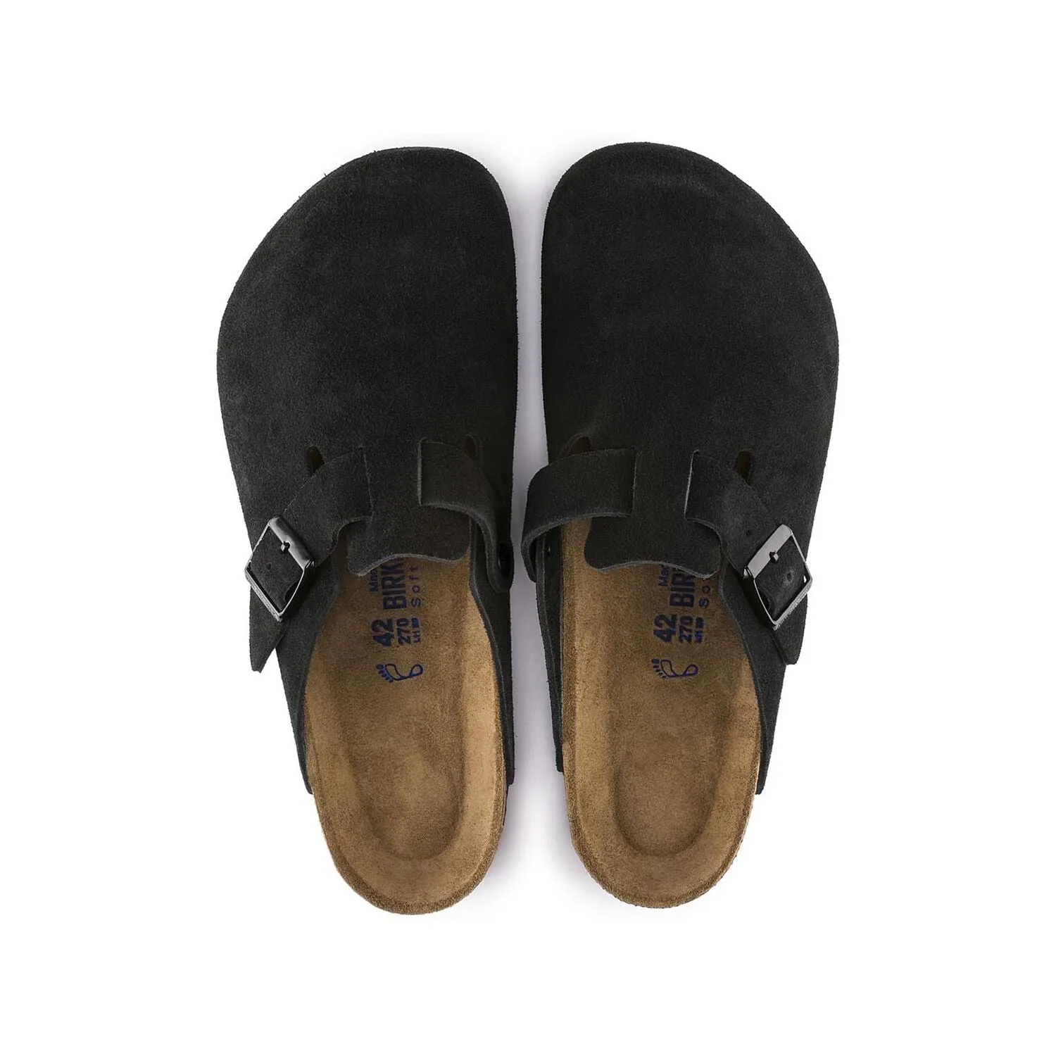 Boston Soft - Black Suede||Boston assise plantaire souple - Sude noir
