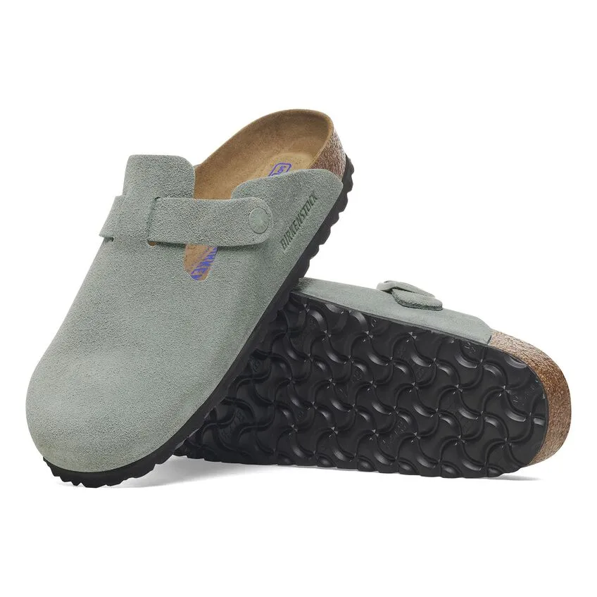 Boston Soft - Pure Sage Suede||Boston assise plantaire souple - Sude sauge pure