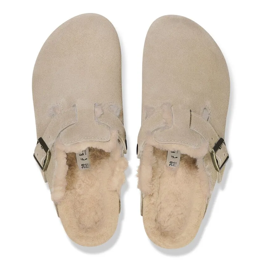 Boston - Taupe Shearling Suede||Boston - Sude Fourrure taupe